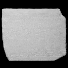 relief - humiliation elamite kings scan stone photogrammetry iraq assyria nineveh ashurbapinal british-museum gypsum 3d print model - Mito3D