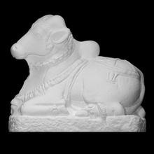 figure nandi scan animal cow god hindu india mythology sculpture stone bull granite photogrammetry deccan 3d print model - Mito3D