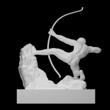 Hercule archer analyse sculpture bronze bourdelle Ercole 3d print model - Mito3D