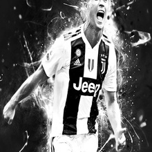 Hıristiyan ronaldo taş ocağı sıra hayran Sanat Futbol resim cr7 Juventus Juve Turin litofania Cristiano litofan 3d Lamba 3d print model - Mito3D