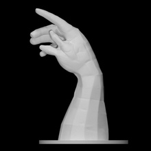 margin error scan gesture hand metal sculpture statue contemporary arm welding 3d print model - Mito3D