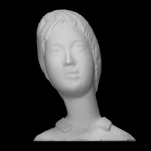 portrait lillian gish scan bust woman italy venice terracotta 3d print model - Mito3D