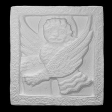 griffin scan animal creature eagle lion mythology sculpture relief stele mythological 3d print model - Mito3D