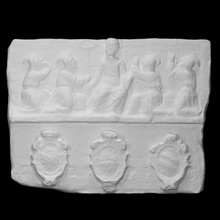 relief scan decorative sculpture coat religious family crest arms 3d print model - Mito3D
