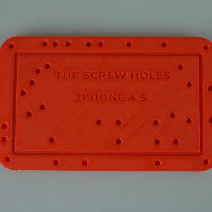 screw holes iphone 4 gadgets & electronics 4s screwholes 3D print model - Mito3D