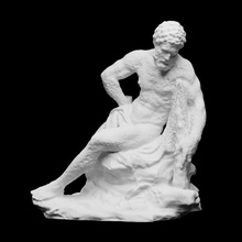 Herkül dinlenme taramak adam mitoloji heykel mermer din Herakles 3dprint 3dscan kas güzel Sanatlar 3d print model - Mito3D