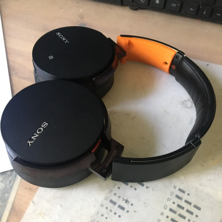 remplacement charnière Sony mdr xb950b1 rechange pièces casque 3D print model - Mito3D