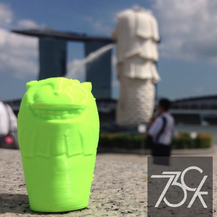 merlion singapura mascote fan art animais logotipos 3D print model - Mito3D