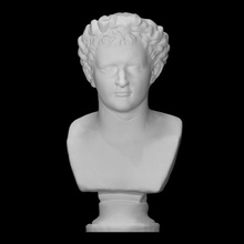 bust domitian scan man roman emperor 3d print model - Mito3D