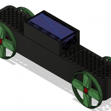 9 volt powerd Wagen Körper Muster Rad Batterie 9volt 3d print model - Mito3D