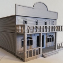 saloon wargame & toys tabletop scenery western 3d print model - Mito3D