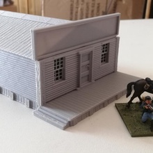 drugstore wargames & toys tabletop figurine house wargame scenery western 3d print model - Mito3D