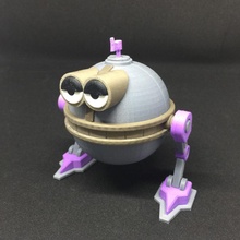 melvin qt 1 hediye botu 5000 mağaza Kutu Şirin droid yüzük robot robotik düğün küpe kutusu kawaii flaş sürücü Hediyeler flört Siber verme sibernetik 3d print model - Mito3D