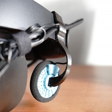 oculus rift springy headphone mount koss portapro store vr 3d print model - Mito3D