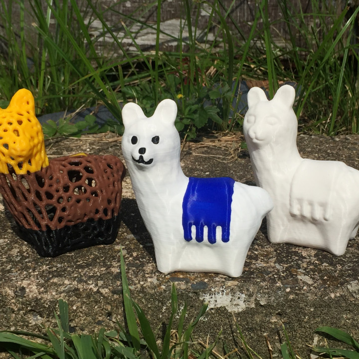 happy llama toys & games animal meshmixer prusa alpaca asllexicon olsen todd starlabs3d star labs 3d llam farm 3D print model - Mito3D