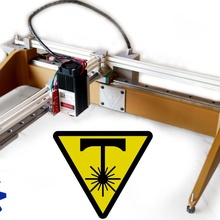 tlaser corexy cantilever laser engraver & garden arduino 3d printed freecad cutter open source grbl linear rail 3d print model - Mito3D