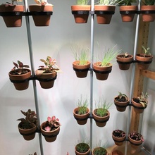 mini modular vertical jardim casa plantas potes 3d print model - Mito3D