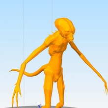 açlık canavar 3d print model - Mito3D