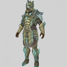 glass armor warrior skyrim mace 3d print model - Mito3D