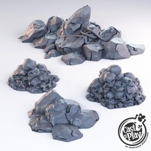 skulls rocks tabletop fantasy terrain shadows dnd scatter castnplay rebon 3d print model - Mito3D