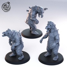 ölümsüz ayılar masaüstü hayvan ayı fantezi zombi gölgeler dnd Castnplay yeniden doğmak 3d print model - Mito3D