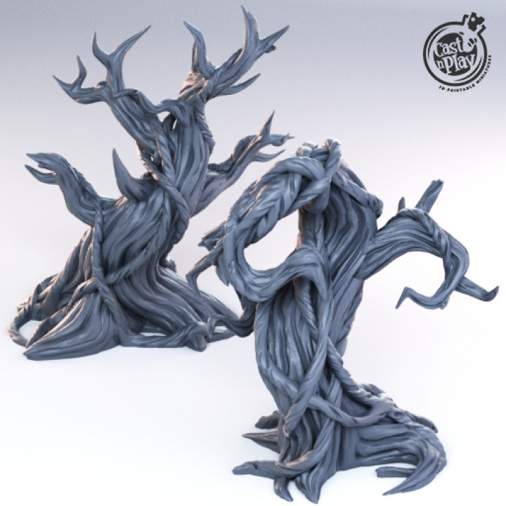 muerto arboles mesa ambiente fantasía terreno árbol muertos vivientes oscuridad dnd reparto 3D print model - Mito3D