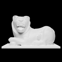 Leone tamasso scansione animale architettura decorativo reale scultura statua tomba arcaico 3d print model - Mito3D
