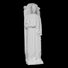 saint catherine alexandria scan art christian figure lady portrait woman church religious clothes martyr 3d print model - Mito3D