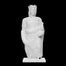 votivo estátua sacerdote Varredura figura homem retrato calcário tronco Chipre 3d print model - Mito3D