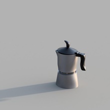 moka máquina café Projeto manhã 3d print model - Mito3D