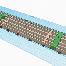 large scale railroad flat car flatcar railcar largescale 3d print model - Mito3D