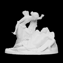 Cupido psiche scansione amor amore mitologia scultura marmo dormire figurativo reinhold begas apuleius 3d print model - Mito3D
