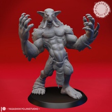 troll - tabletop miniature creature giant monster orc roleplaying d&d 28mm dnd pathfinder 54mm 3d print model - Mito3D