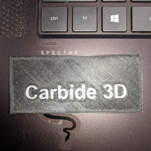 carbide 3d sign multimaterial 3d print model - Mito3D