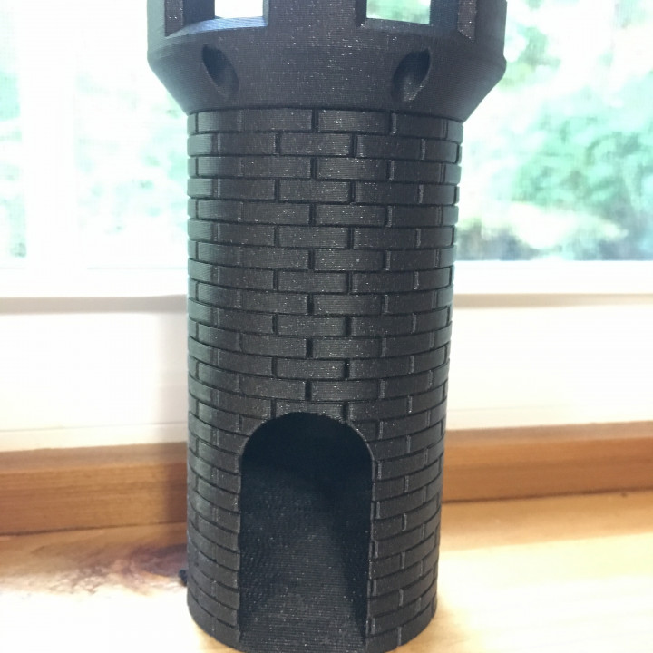 dice tower tabletop simple 3D print model - Mito3D