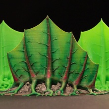 table plante spino plant extraterrestre végétation 05 40k décoration fantaisie cadeau terrain miniature plantes mixeur 28mm jeu guerre donjons dragons 3d print model - Mito3D