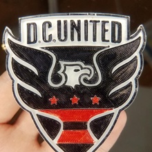 dc united logo eagle soccer mls 3d print model - Mito3D