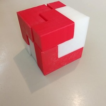 fácil enigma cubo brinquedos jogos 3d brinquedo 3d print model - Mito3D