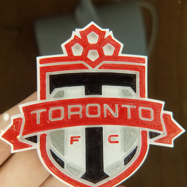 toronto fc logo Football rouge football Canada 3D print model - Mito3D