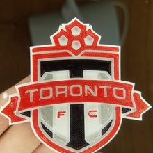 toronto fc logo football red soccer canada 3d print model - Mito3D