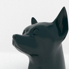 chihuahua animal animals bust cute dog pet sculpture puppy pets dogs 3d print model - Mito3D