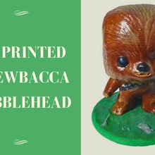 Chewbacca Bobblehead pla ilkbahar baş star Wookie savaşlar sallanmak medyk3d 3d print model - Mito3D