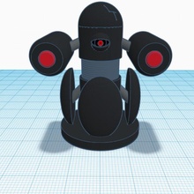 damaged robot tinkercad colorwithxyz 3d print model - Mito3D