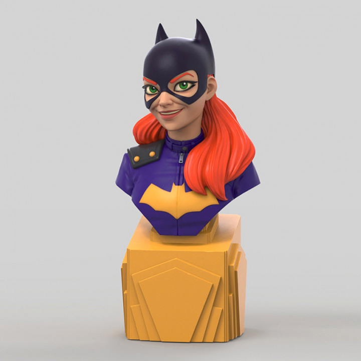 Fille chauve souris statue buste batman personnages fanart 3D print model - Mito3D