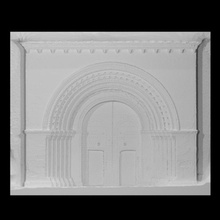 romanesque facade cathedral valencia spain scan architecture art 3d print model - Mito3D