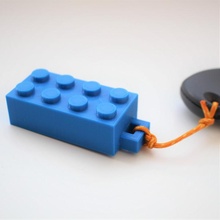 lego key ring fashion & accessories easy keychain keyring brick 3d print model - Mito3D