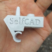 großartig punto Sonne Visier Clip Wagen Fiat Selfcad 3d print model - Mito3D