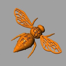 abeja insecto naturaleza ornamento resumen pinterest prueba diseño abejas 3d print model - Mito3D