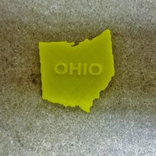 mapa ohio educação 3d print model - Mito3D