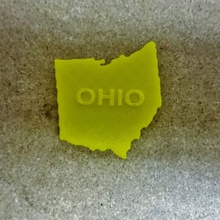 mapa ohio educación 3d print model - Mito3D